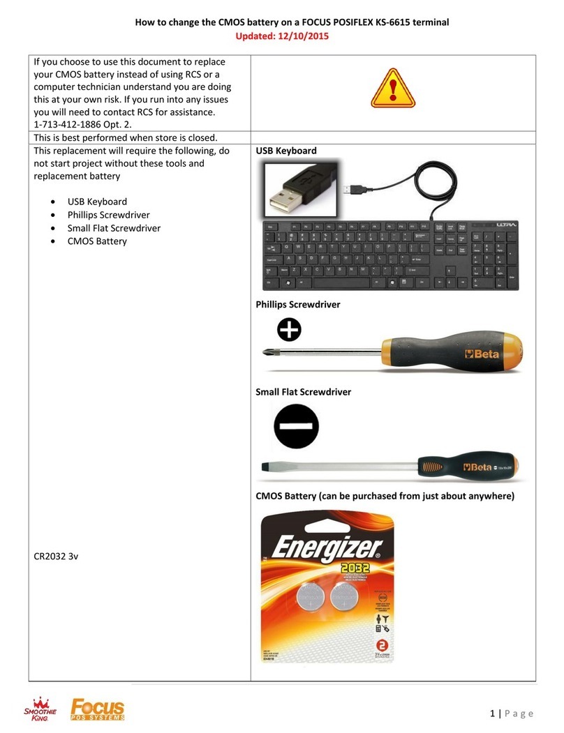 foc.us POSIFLEX KS-6615 manual