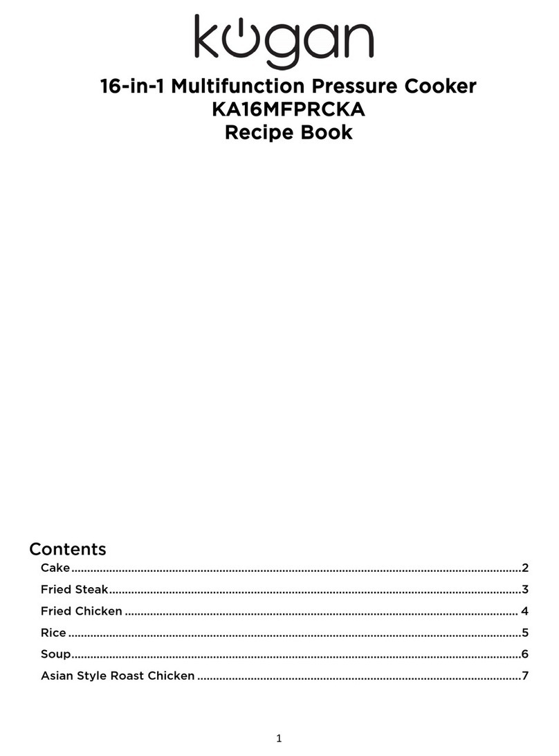 Kogan KA16MFPRCKA Recipe book