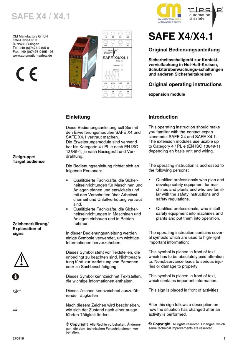 CM RIESE SAFE X4 Original operating instructions