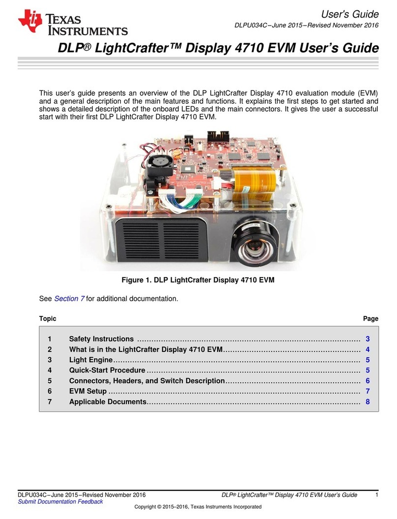 Texas Instruments DLP LightCrafter Display 4710 EVM User manual