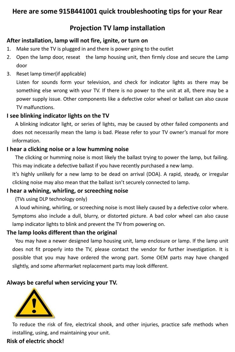 Mitsubishi 915B441001 Troubleshooting tips