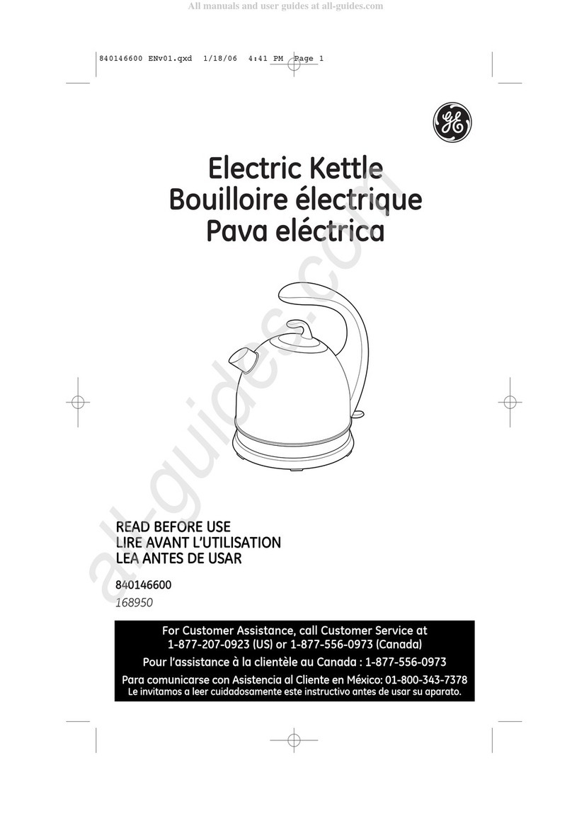 GE 168950 owner's manual