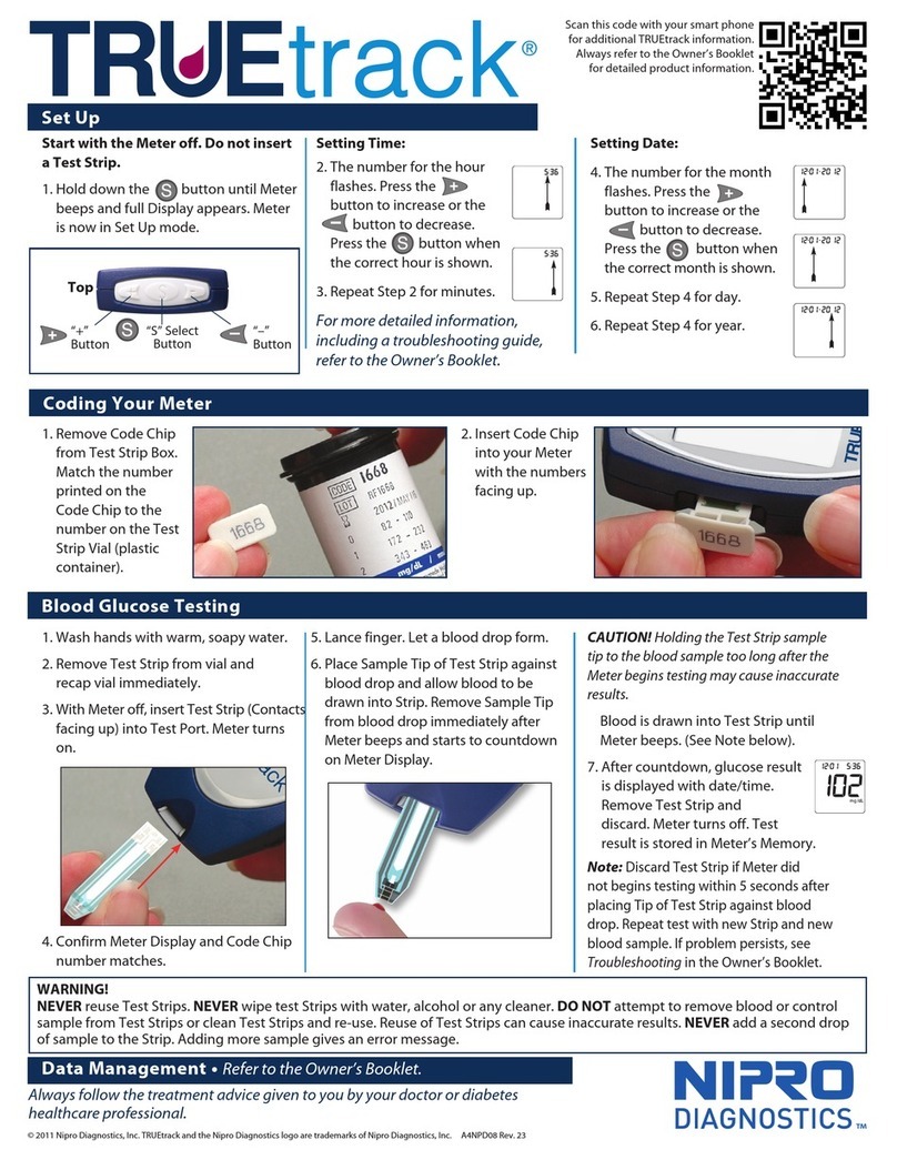 Nipro TRUEtrack User manual Nipro TRUEtrack User manual