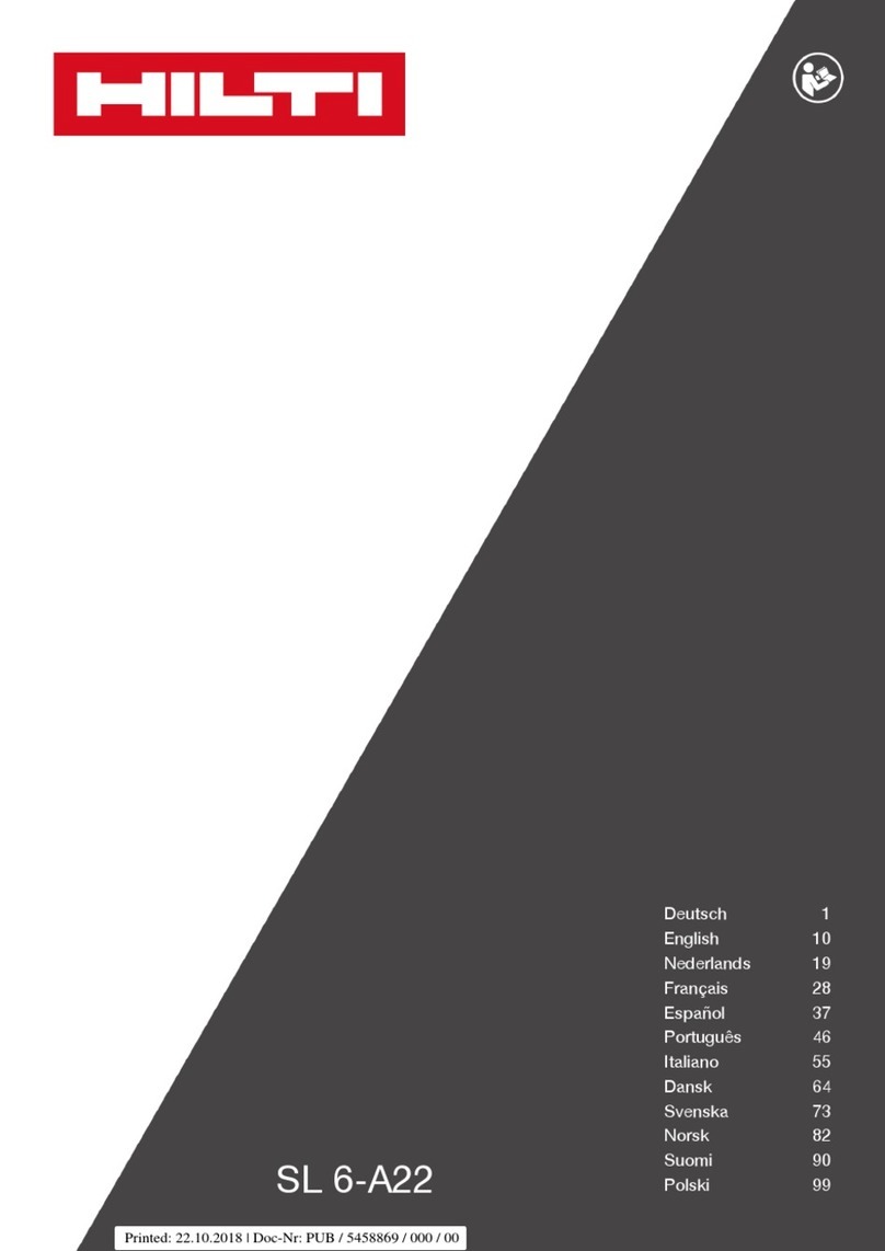 Hilti SL 6-A22 User manual