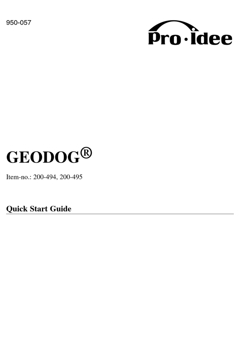 Pro-Idee GEODOG 200-494 quick start guide
