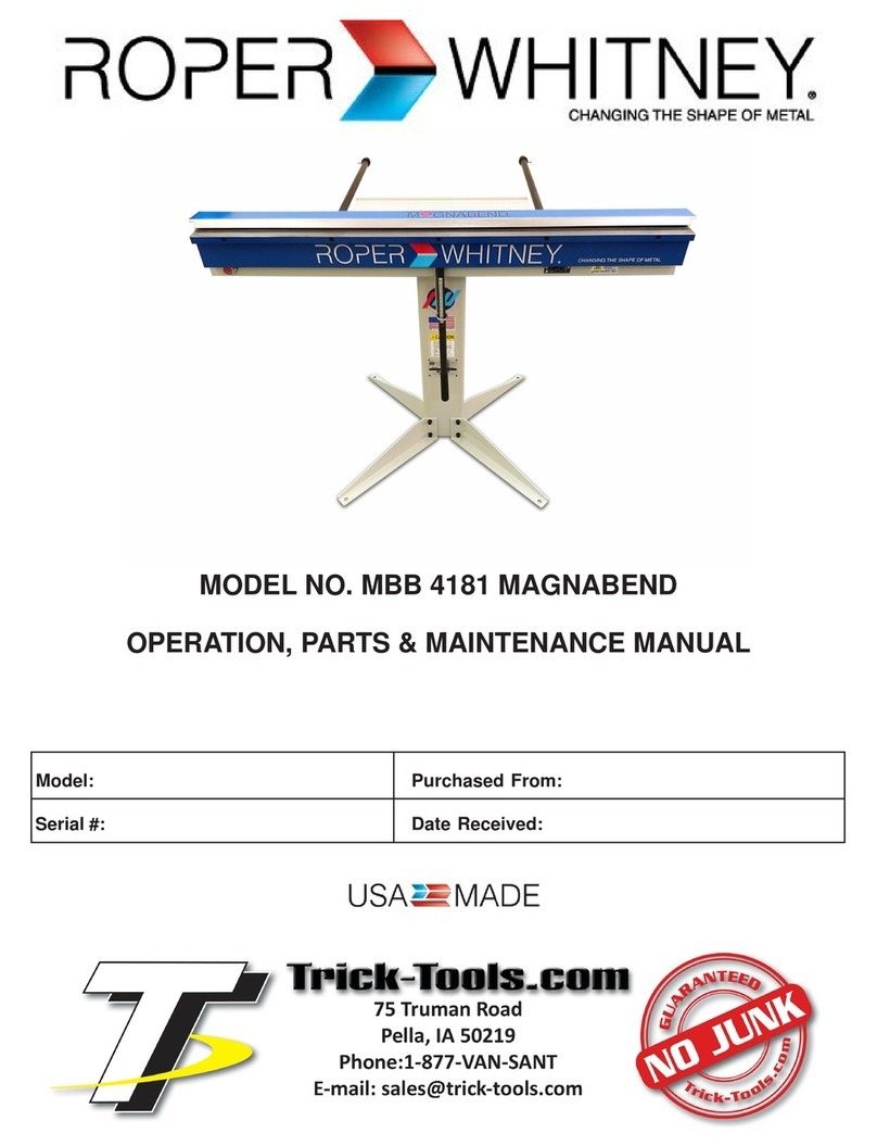 Roper Whitney MBB 4181 MAGNABEND Guide