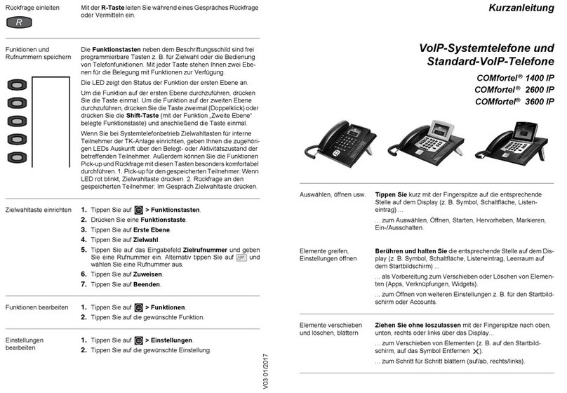 comfortel 2600 IP User manual