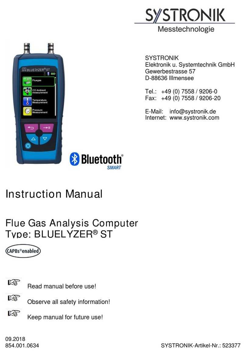SYSTRONIK BLUELYZER ST User manual