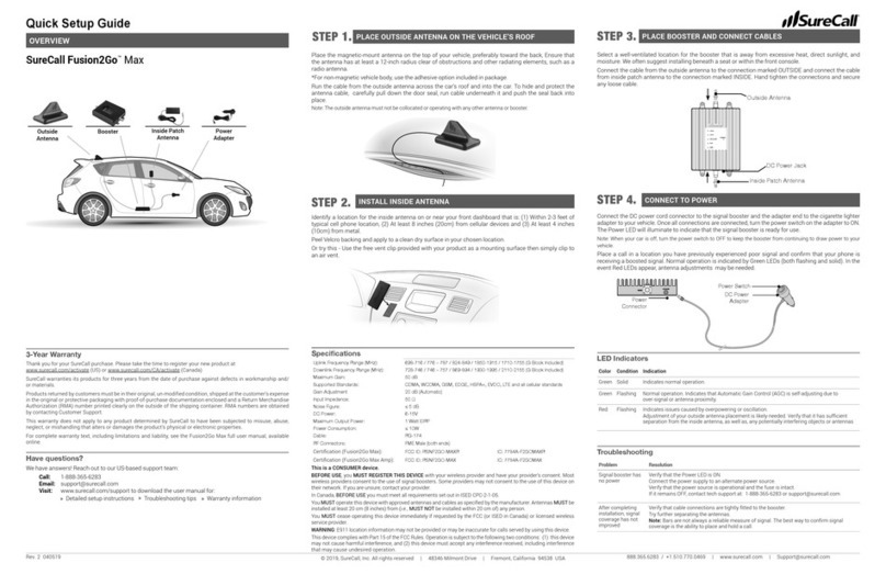 SureCall Fusion2Go Max Quick setup guide