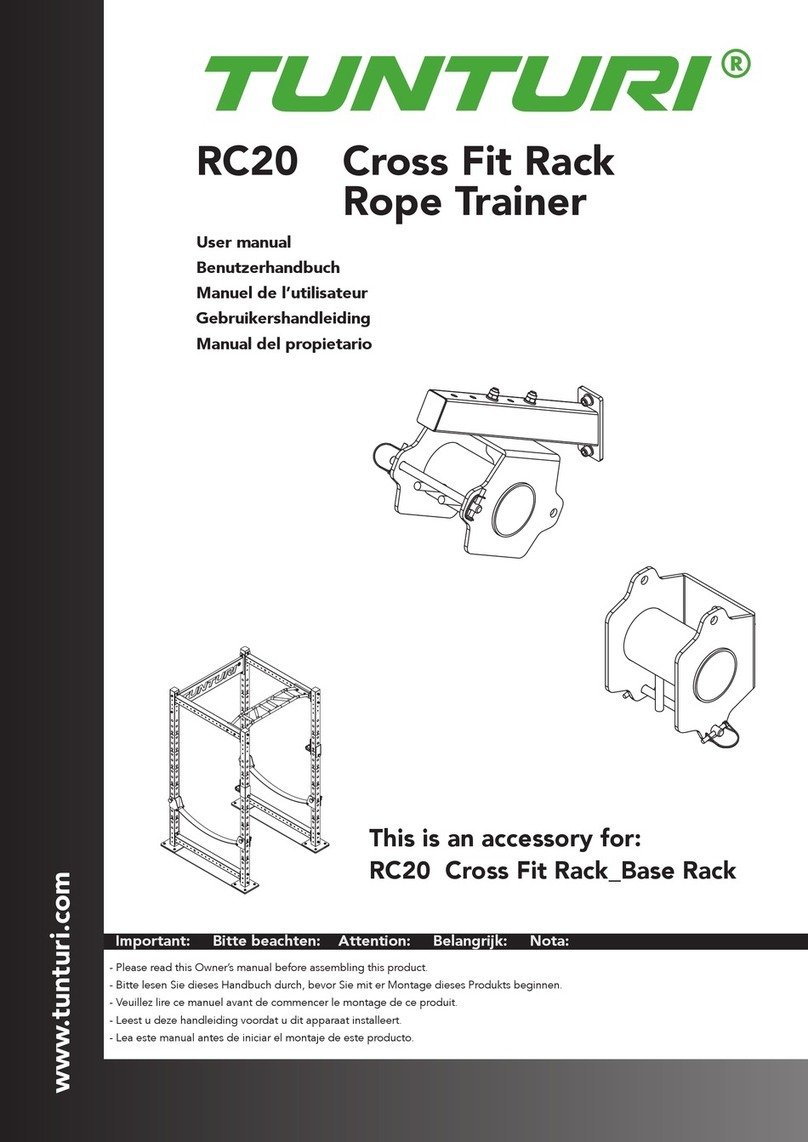 Tunturi RC20 Cross Fit Rack user manual