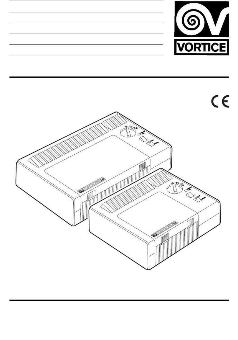 Vortice VORTRONIC Series Instruction booklet