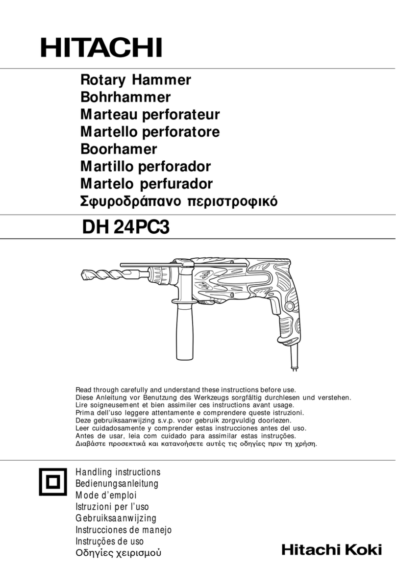 Hitachi DH 24PC3 Handling instructions