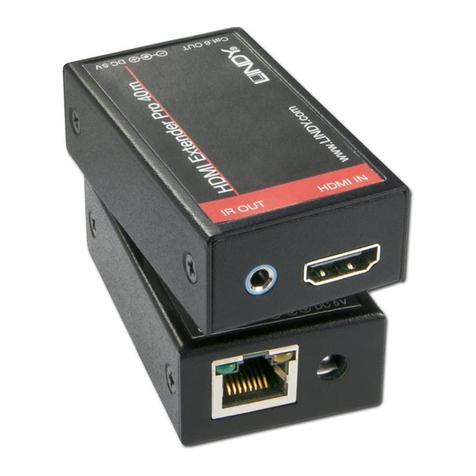 Lindy HDMI & IR CAT6 Extender Pro User manual Lindy HDMI & IR CAT6 Extender Pro User manual
