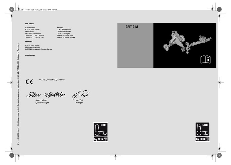 Fein GRIT GIM instruction manual