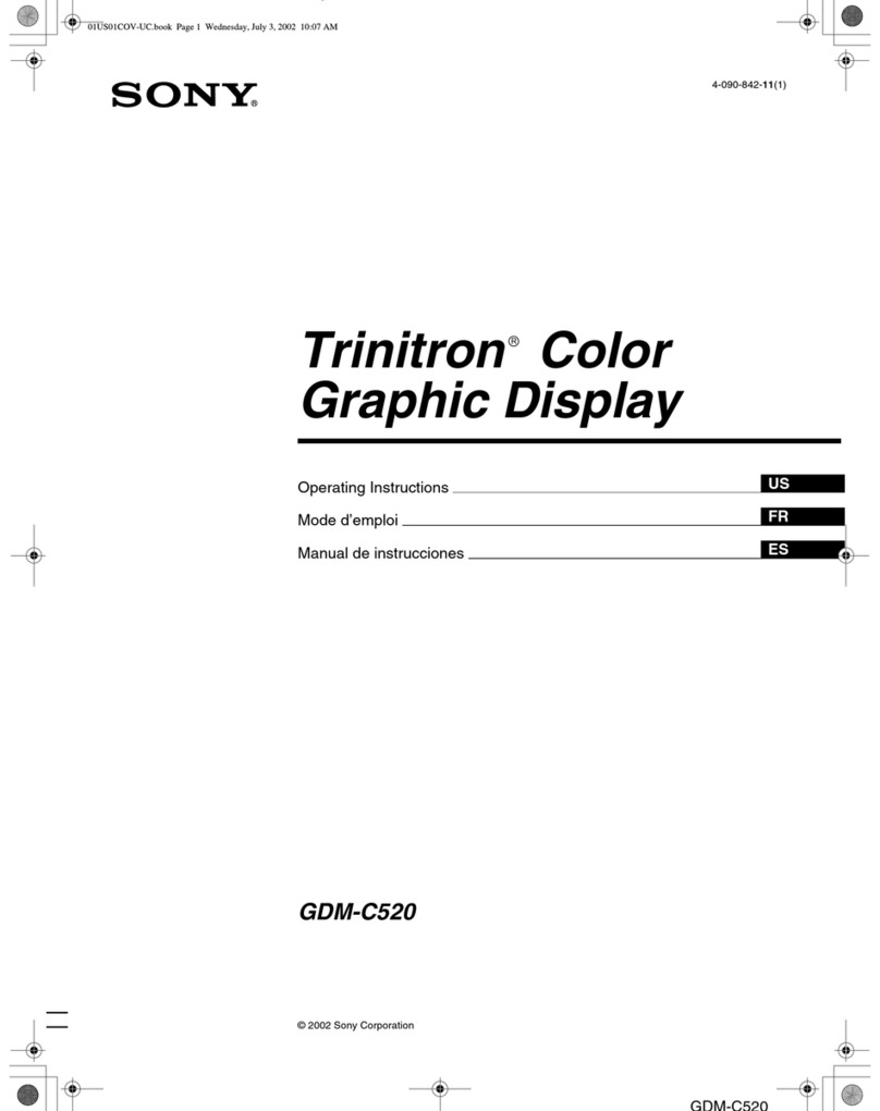 Sony Trinitron GDM-C520 User manual