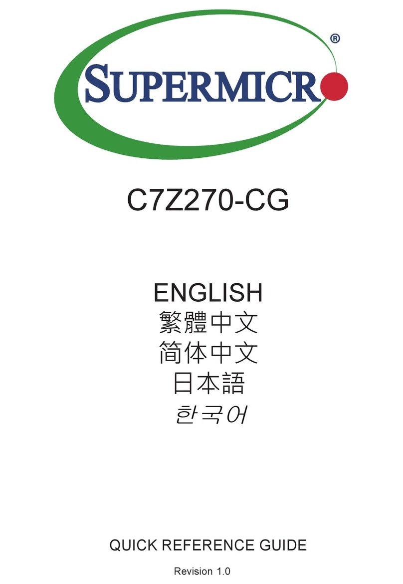 Supermicro C7Z270-CG Quick reference guide