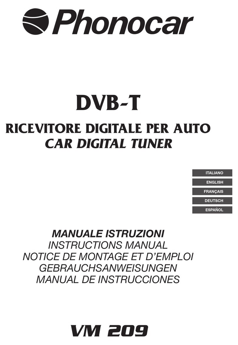Phonocar VM 209 User manual