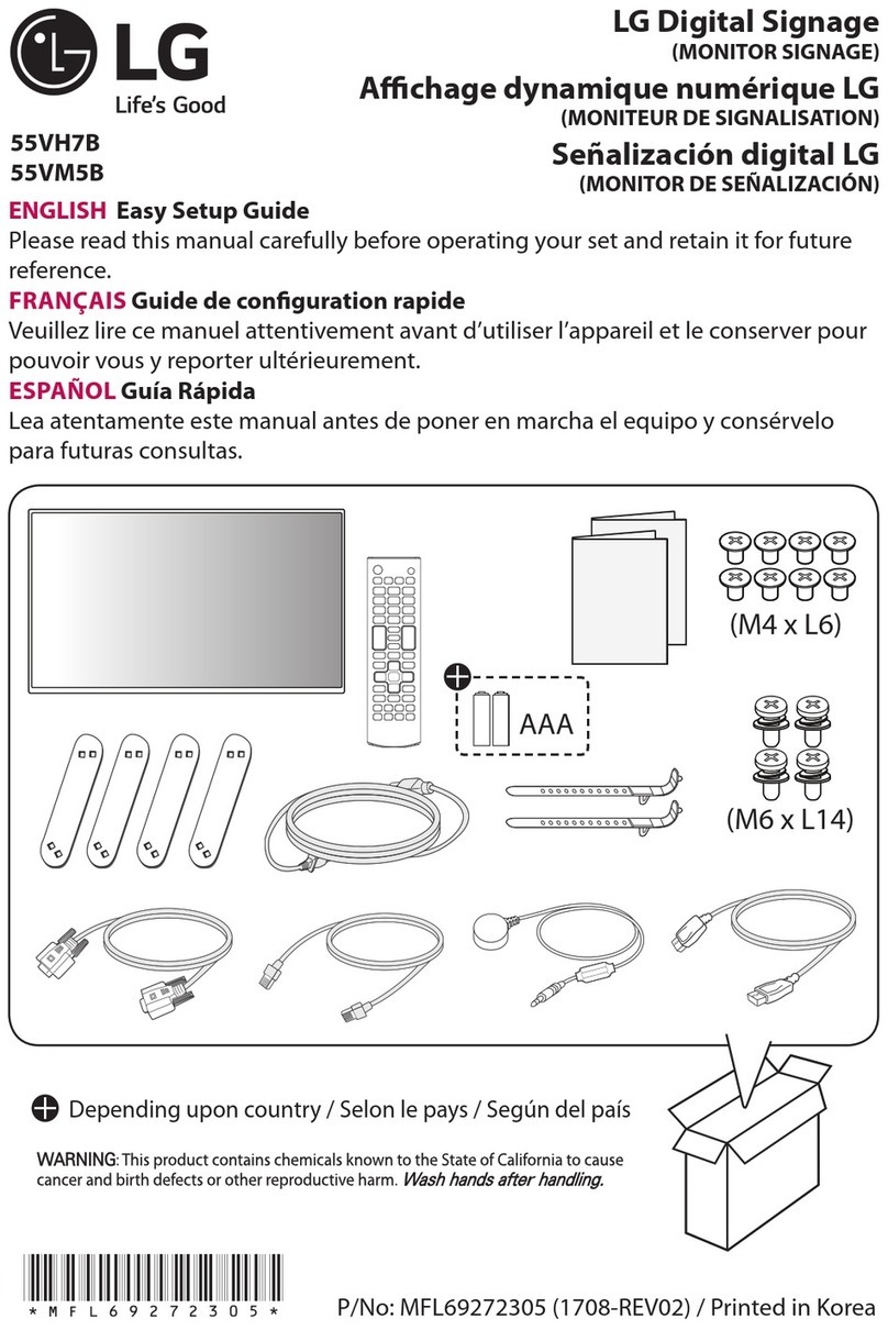 LG 55VH7B Quick start guide