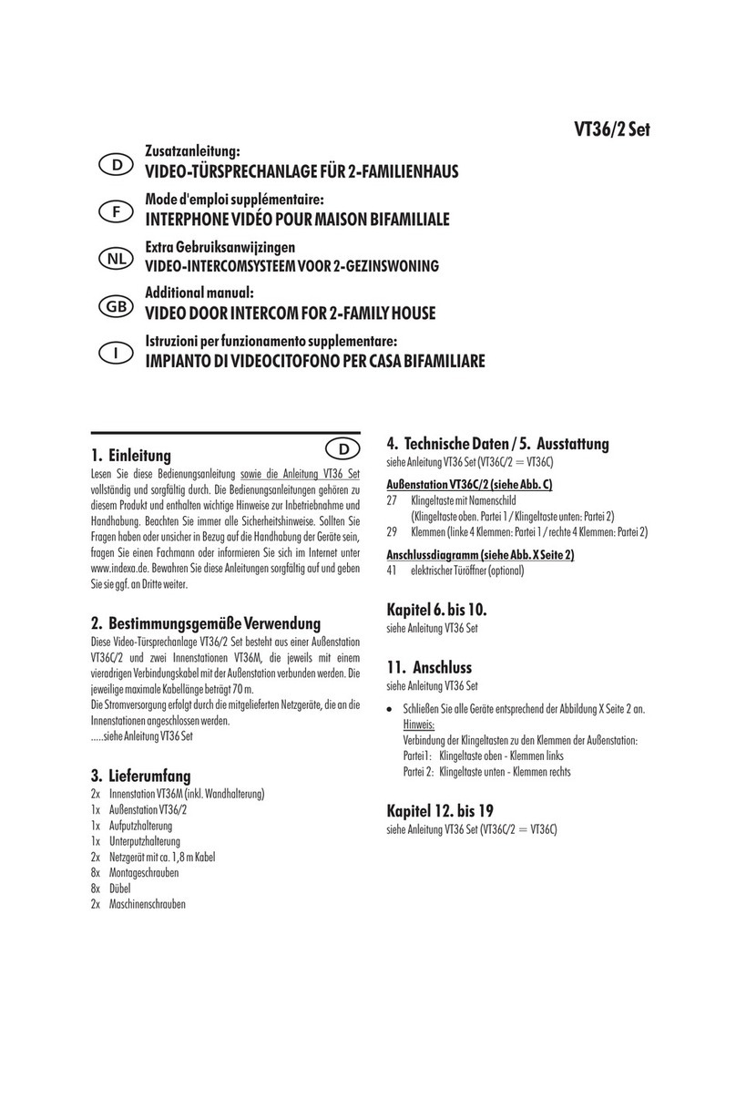 Indexa VT36/2 Set User manual