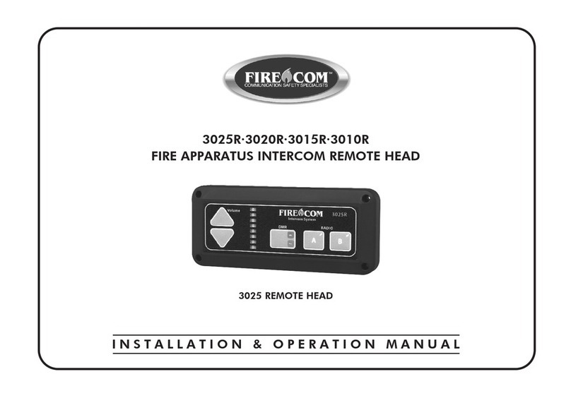 Firecom 3025R User manual