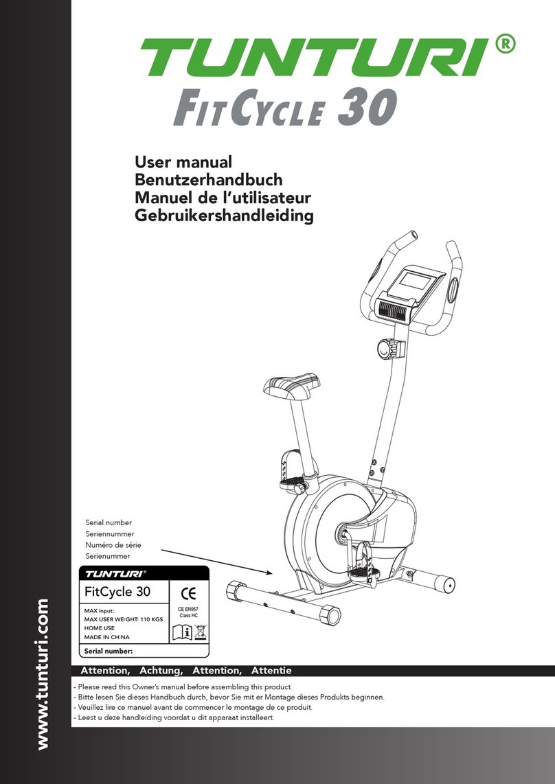 Tunturi FitCycle 30 User manual