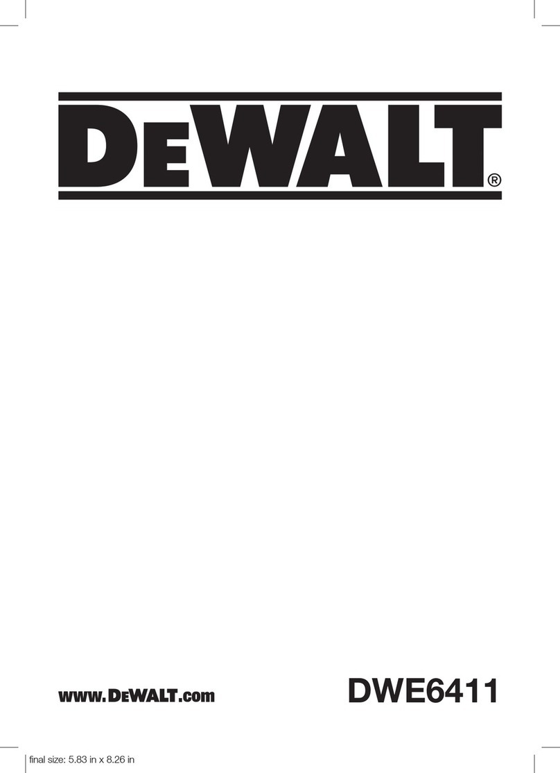 DeWalt dwe6411 User manual DeWalt dwe6411 User manual