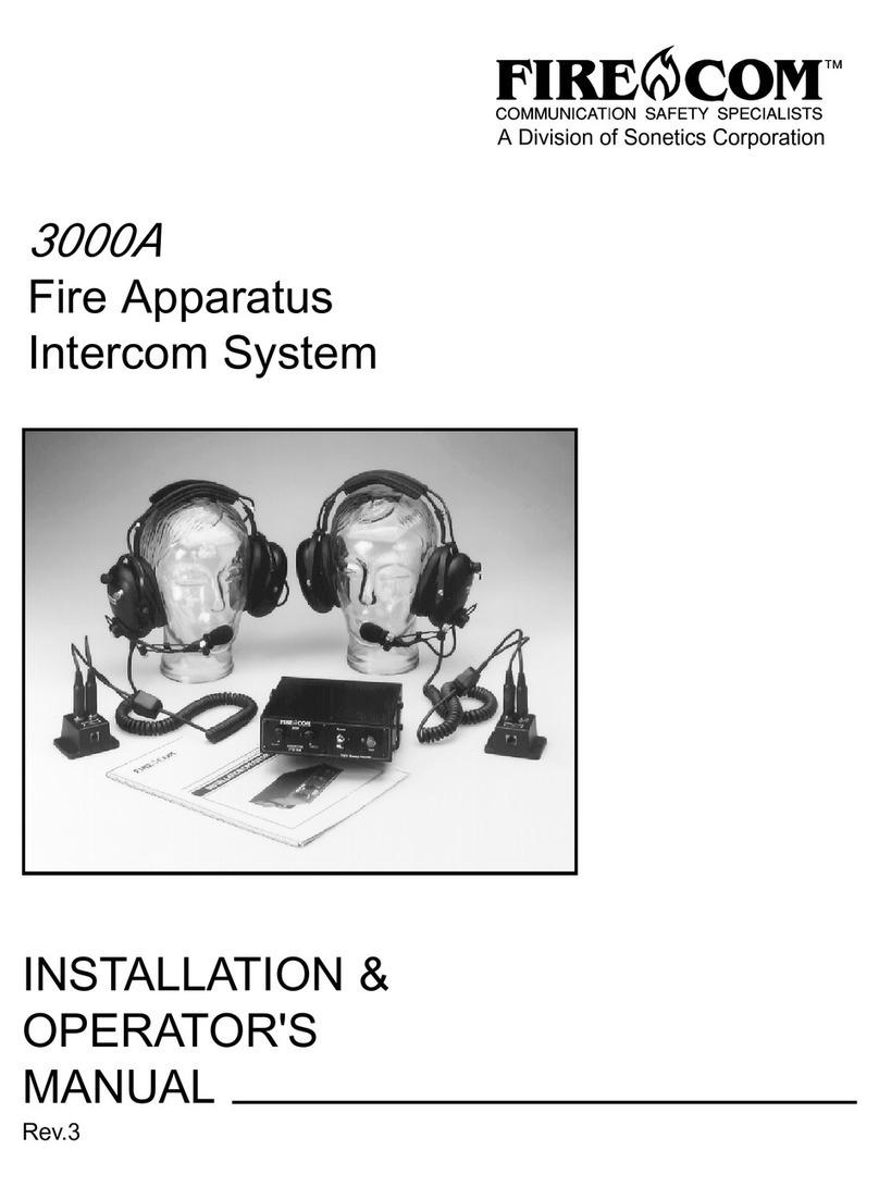 Firecom 3000A Installation & operator's manual