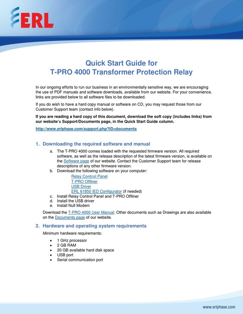 ERL T-PRO 4000 quick start guide