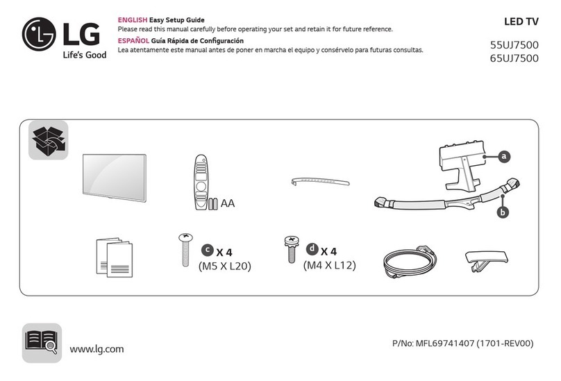 LG 65UJ7500 Quick start guide