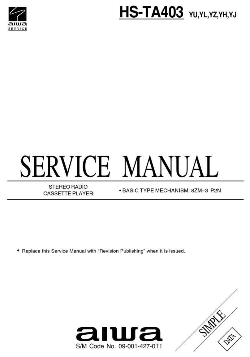 Aiwa HS-TA403 Service manual