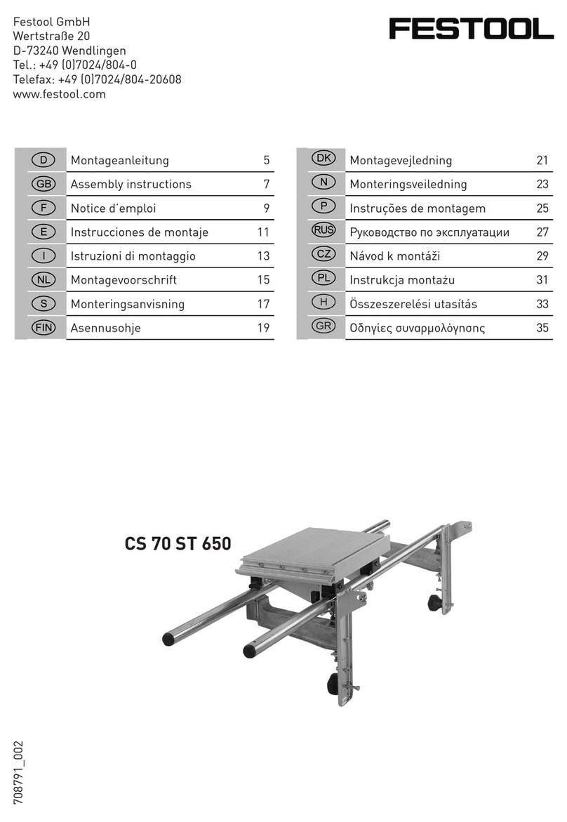 Festool CS 70 ST 650 Assembly instructions