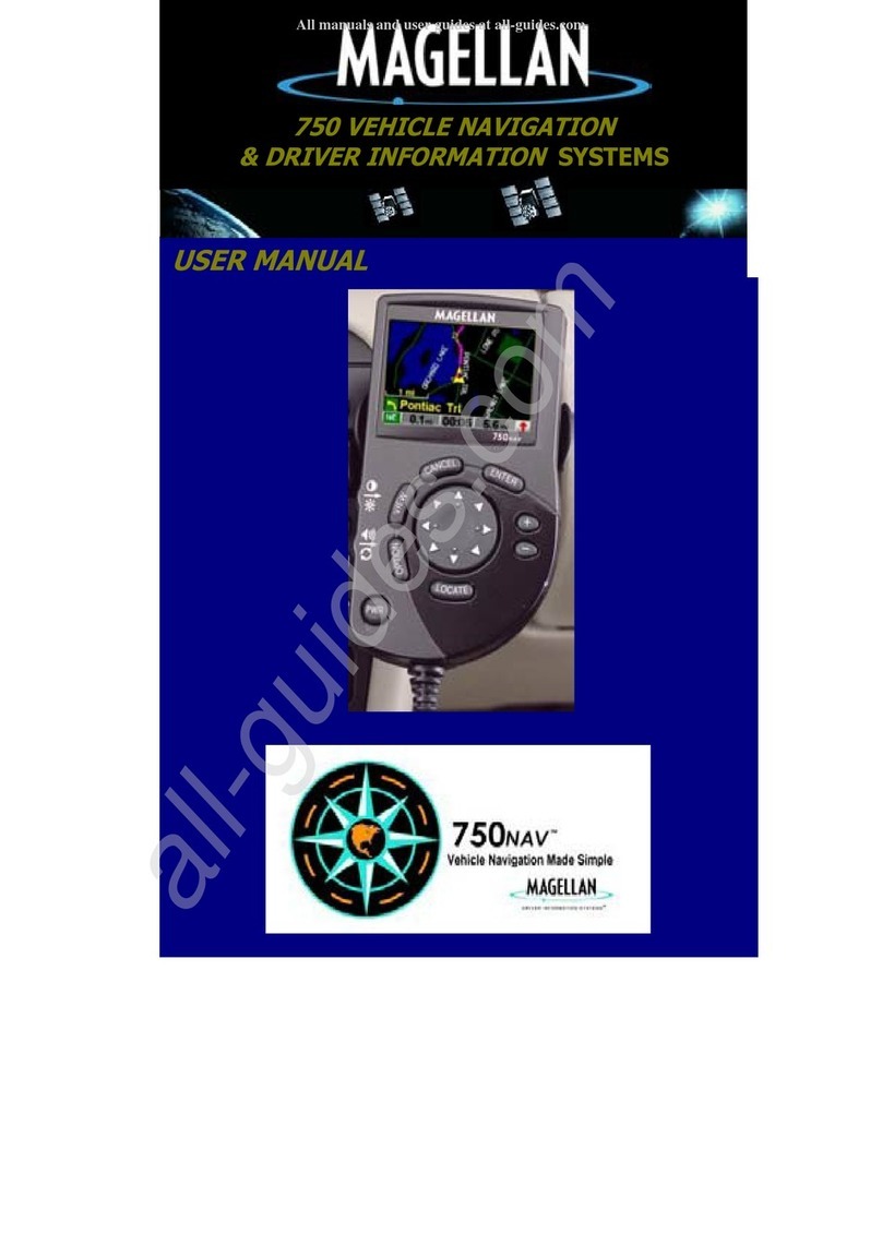 Magellan 750NAV User manual