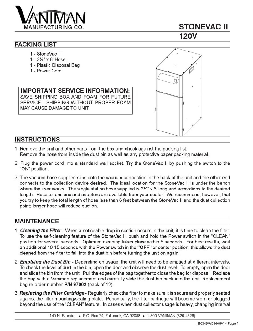 Vaniman StoneVac II manual