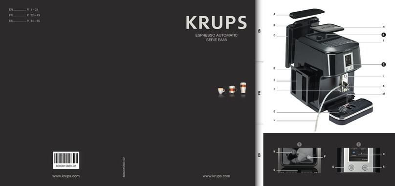 Krups Espresso Automatic EA88 Series User manual