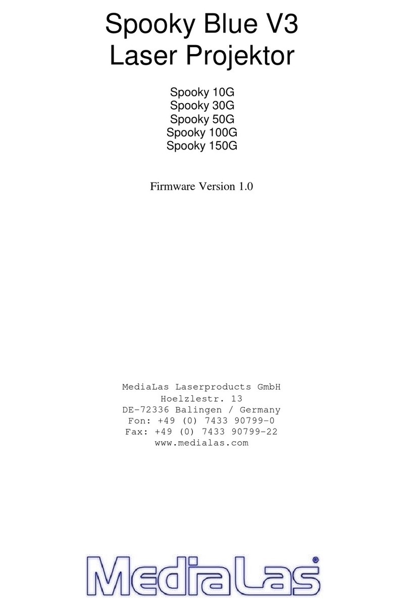 MediaLas Spooky Blue V3 User manual