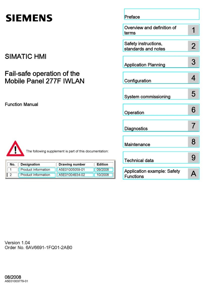 Siemens Second Wind Parts list manual