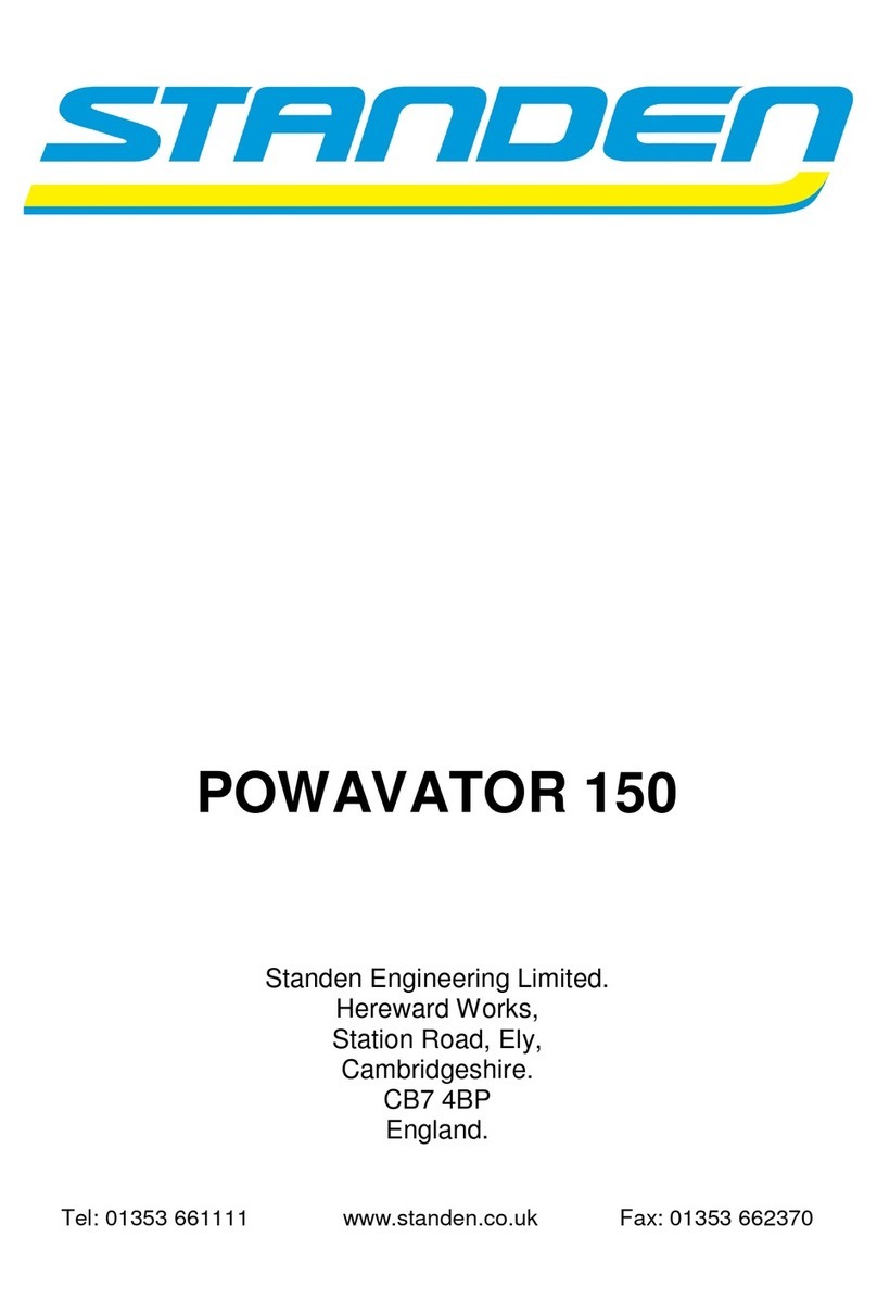 Standen POWAVATOR 150 manual
