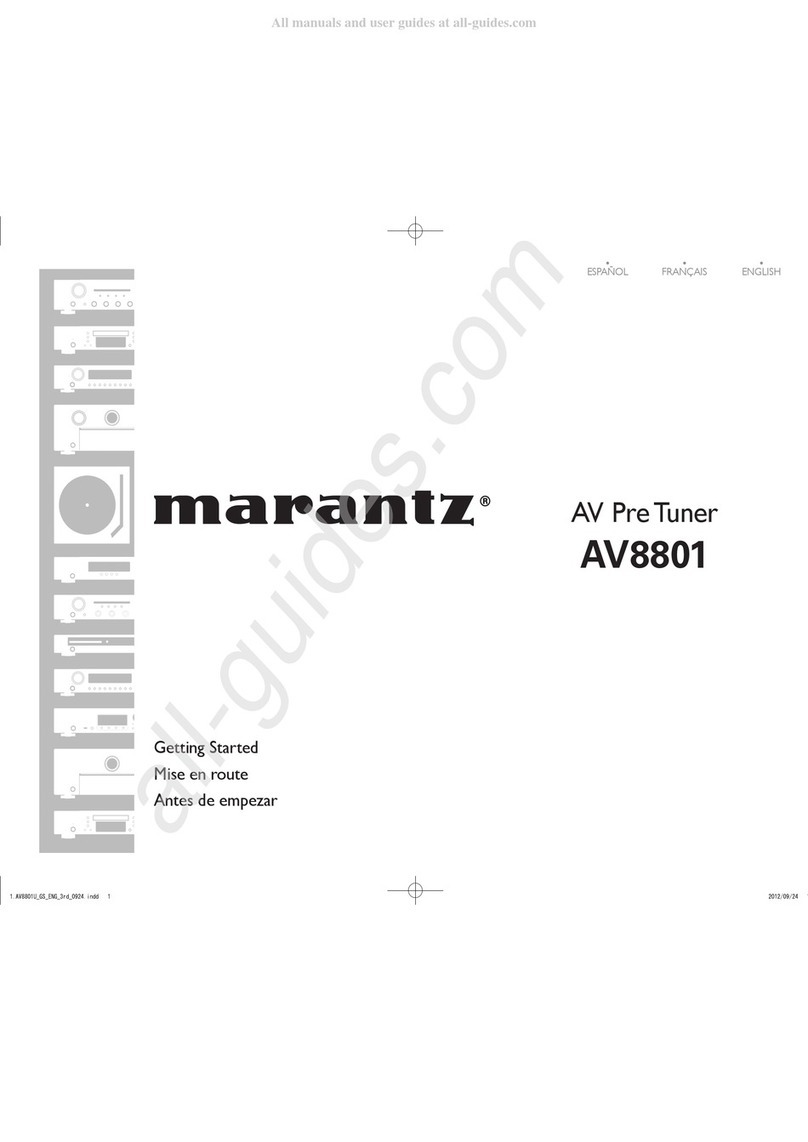 Marantz AV8801 User manual