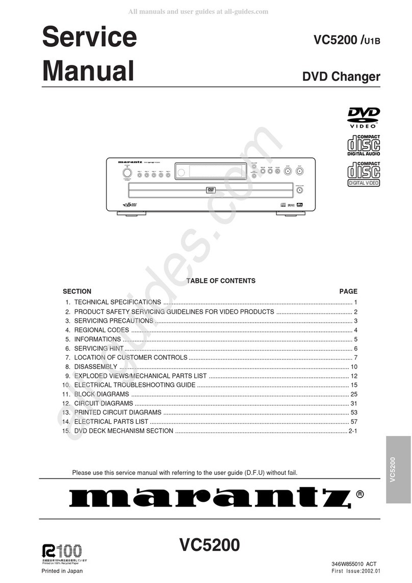 Marantz VC5200 User manual