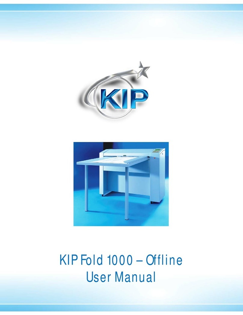 KIP Fold 1000 User manual