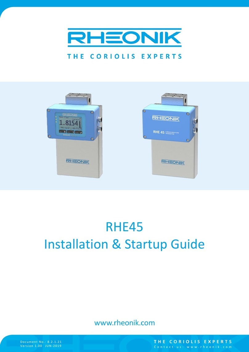 RHEONIK RHE45 Installation manual