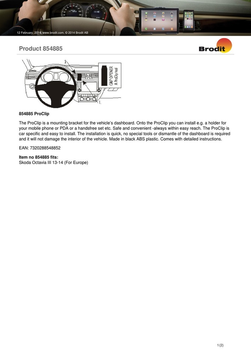 Brodit ProClip 854885 User manual