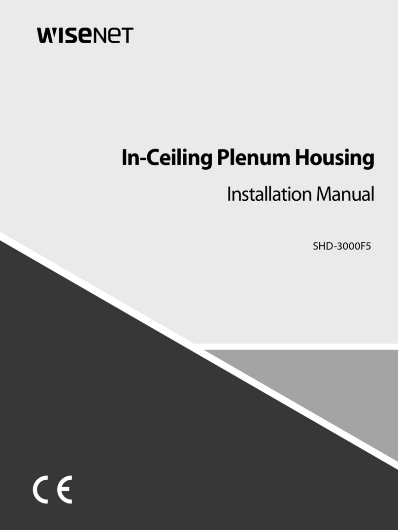 Wisenet SHD-3000F5 installation manual
