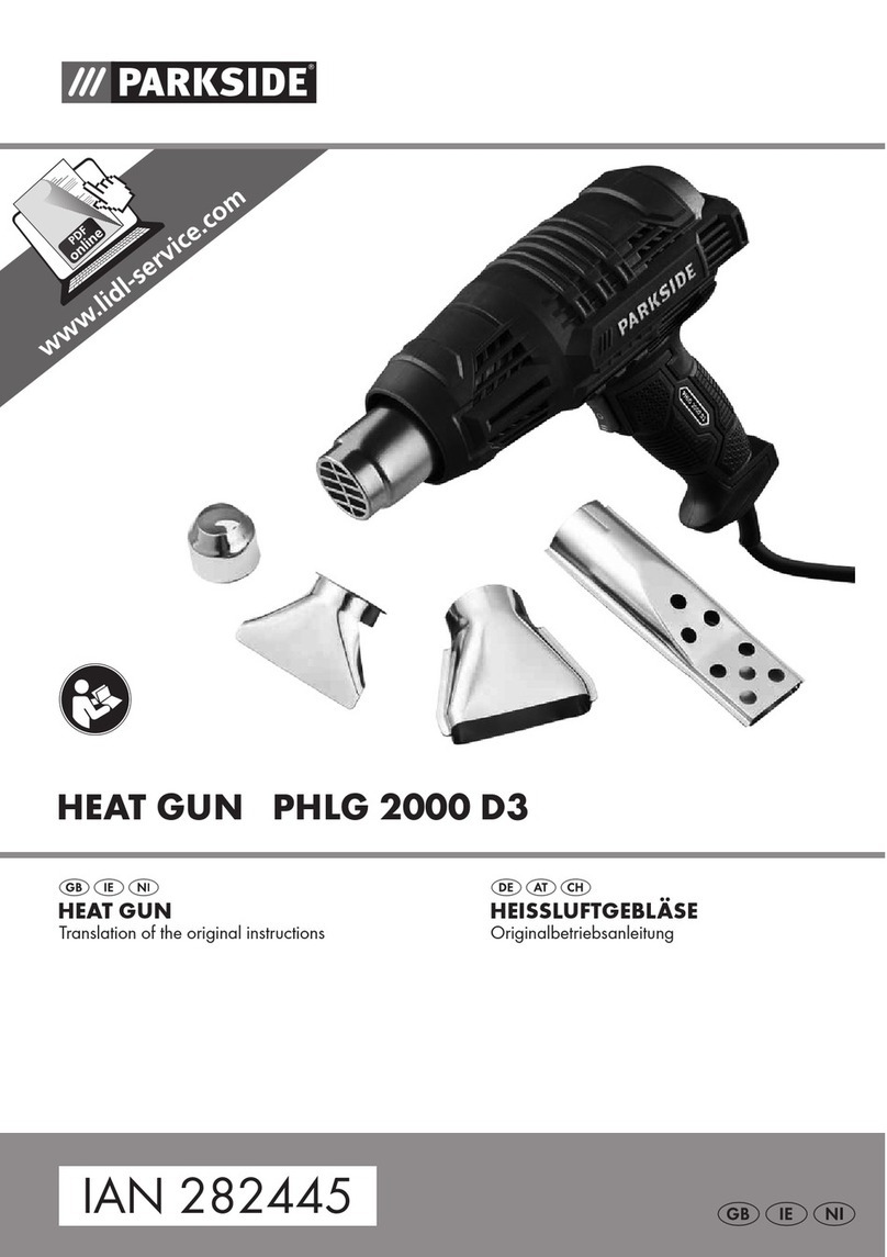 Parkside PHLG 2000 D3 Translation of the original instructions