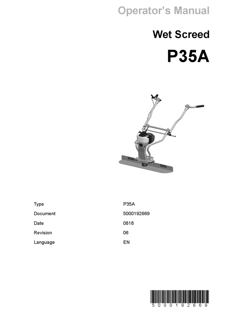 Wacker Neuson P 35A User manual