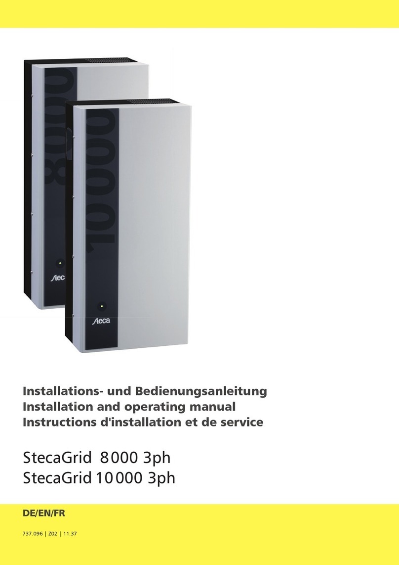 Aeca StecaGrid 8000 3ph Installation and operating manual