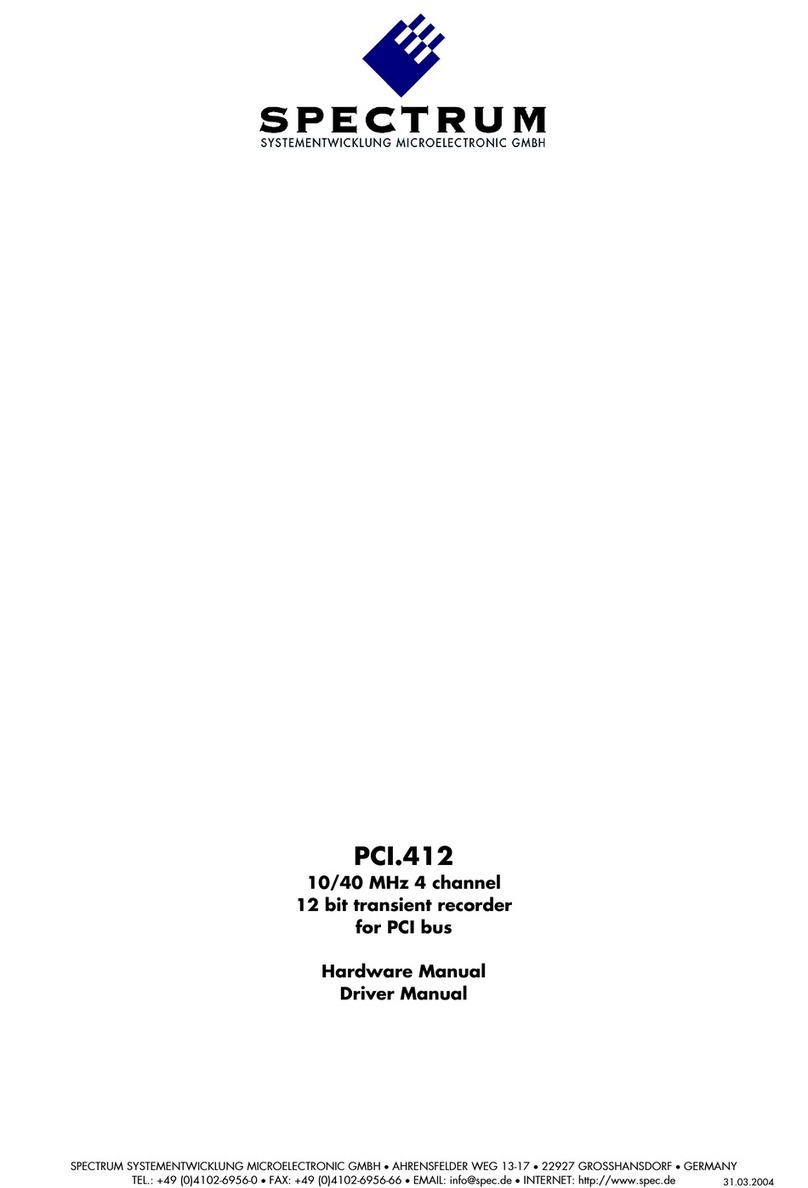 Spectrum PCI.412 Hardware manual