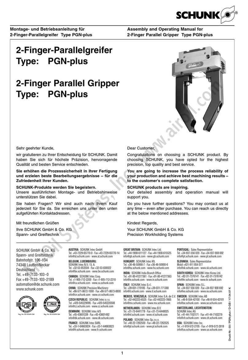 SCHUNK PGN-plus Series User instructions