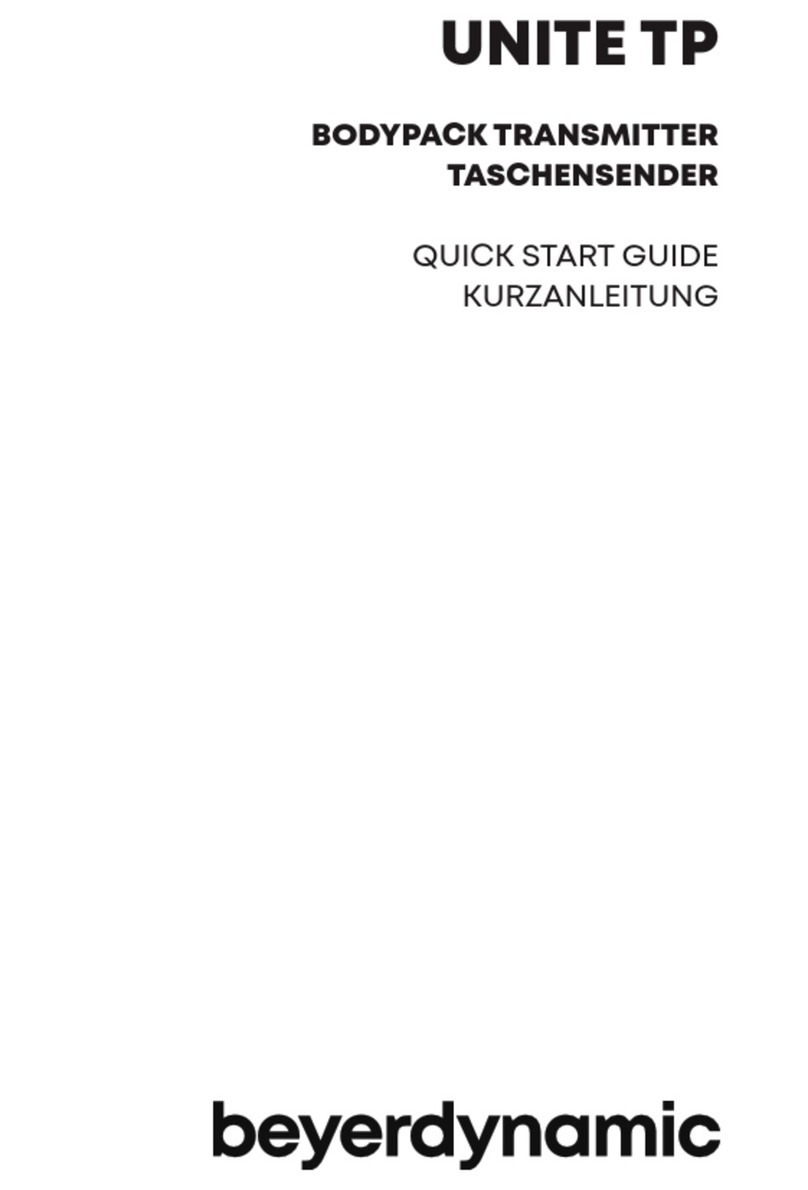 Beyerdynamic Unite TP quick start guide Beyerdynamic Unite TP quick start guide