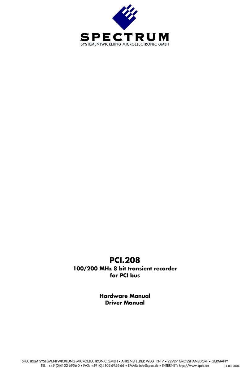 Spectrum PCI.208 Hardware manual